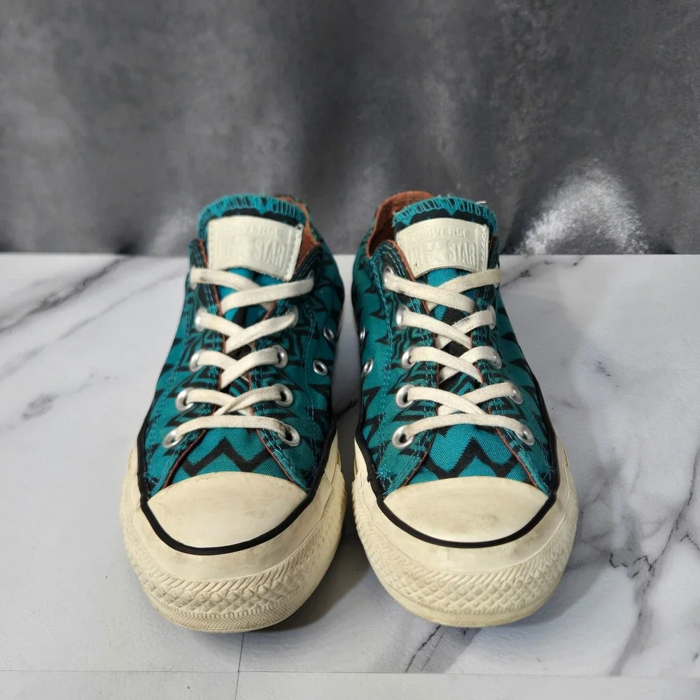Converse Chuck Taylor All Star Missoni Sneakers Womens 6 Low Chevron Teal Black - Picture 5 of 12